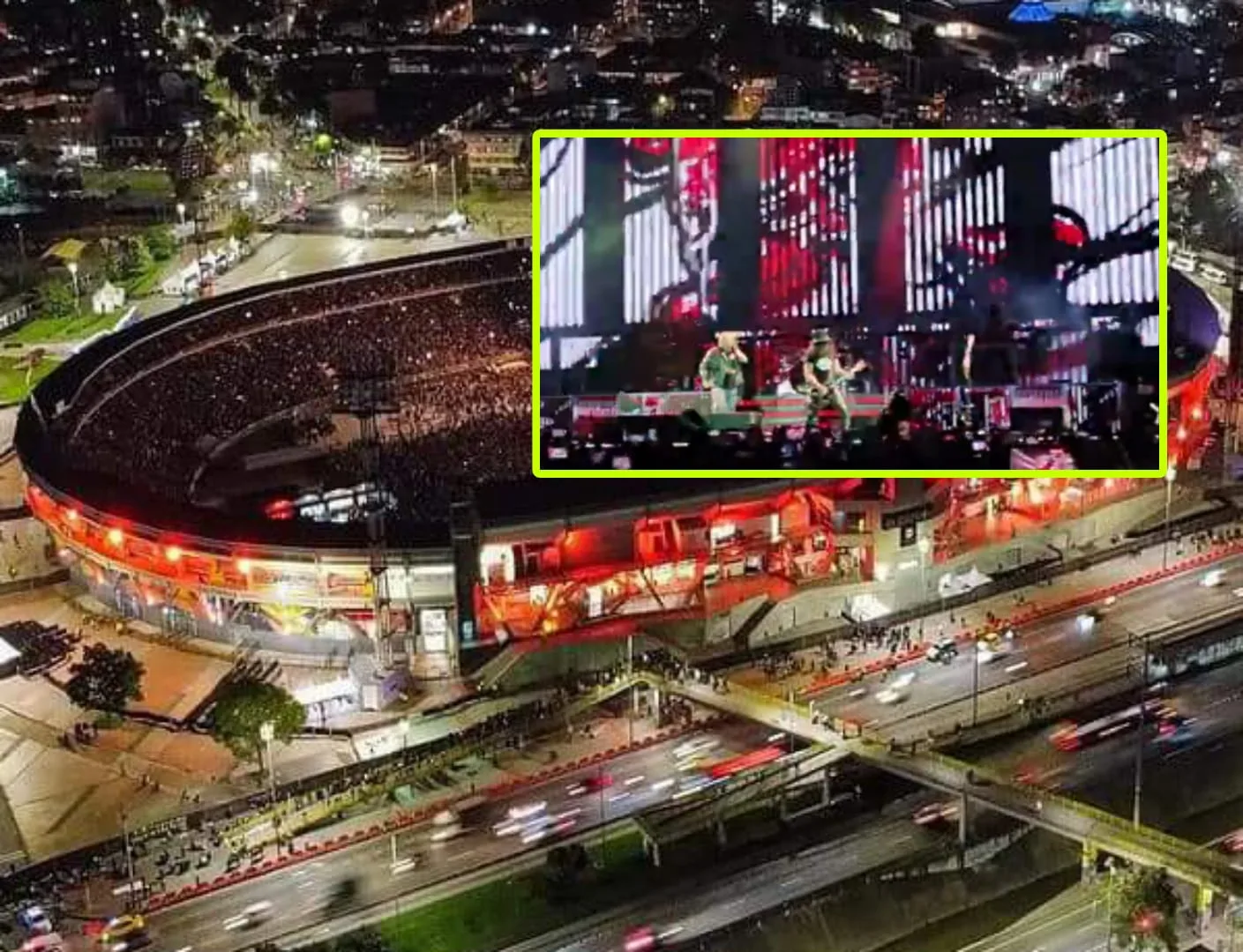 "Se van a tirar la gramilla": Hincha de 'Millos' se preocupó porque en concierto de Guns N' Roses casi tumban gramilla