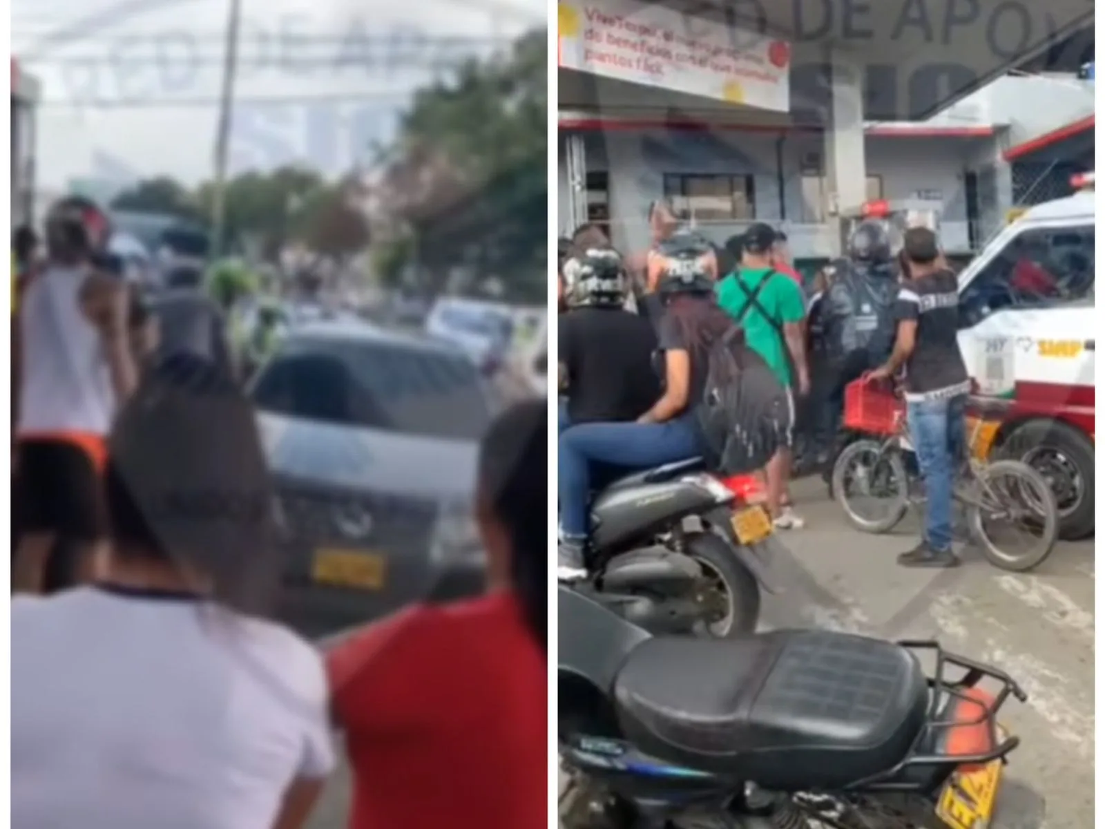 En la Autopista Sur en Cali, le dispararon a un hombre dentro de su vehículo