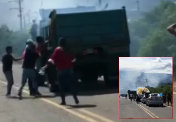 Accidente con pólvora en medio de un desfile por la fiesta de la Virgen del Carmen en Sáchica Boyacá