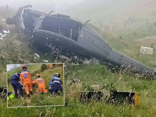 Se accidentó helicóptero de la Policía y dejó un uniformado muerto y tres heridos