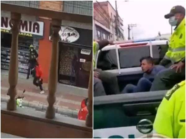 ¡Persecución de película! a plena luz del día intentaron robar casino en Funza, pero atraparon a delincuentes