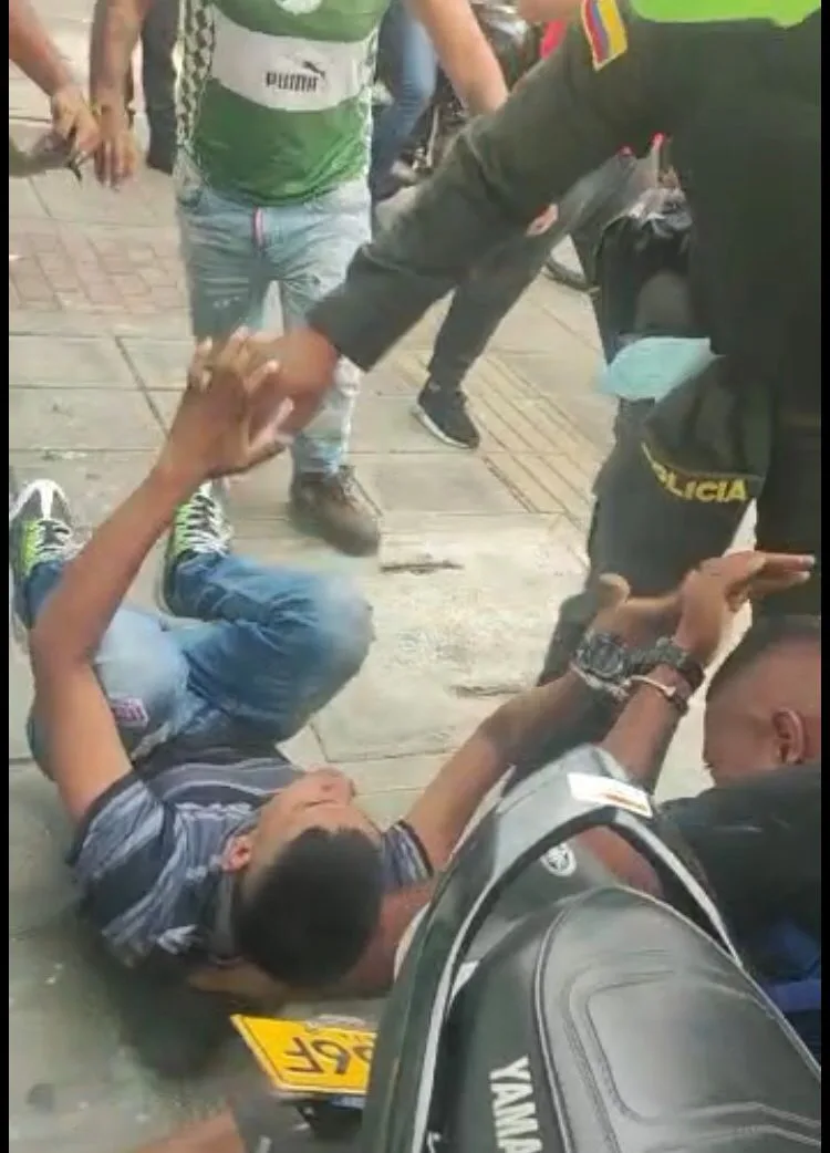 la bala le rozó Cali