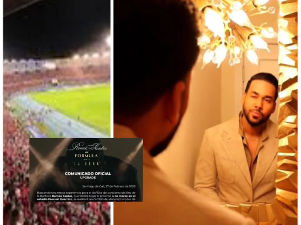 Molestia por cambios en ubicación del público en el concierto de Romeo Santos en Cali