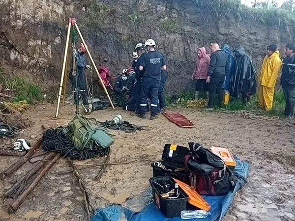 Emergencia en el sur de Nariño luego de que un hombre cayera en un aljibe en construcción