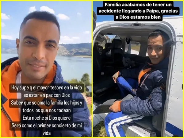¡Atención! Jhon Alex Castaño se accidentó en una avioneta cuando iba a Paipa, Boyacá