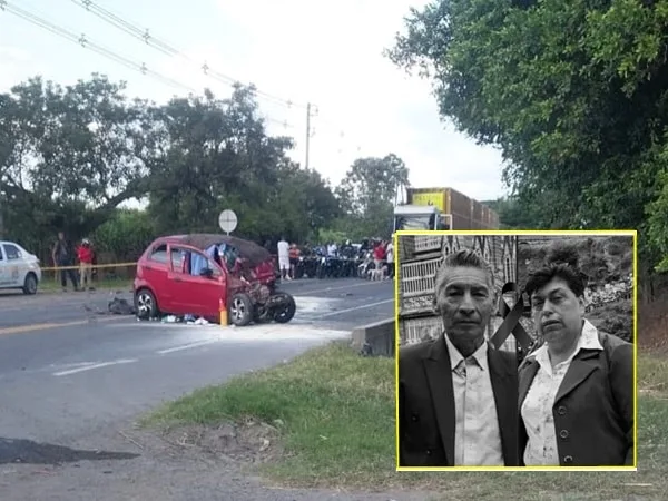 La invasión de carril provocó el fuerte choque que acabó con la vida de los esposos y dejó a tres personas heridas, oriundas de Nariño.