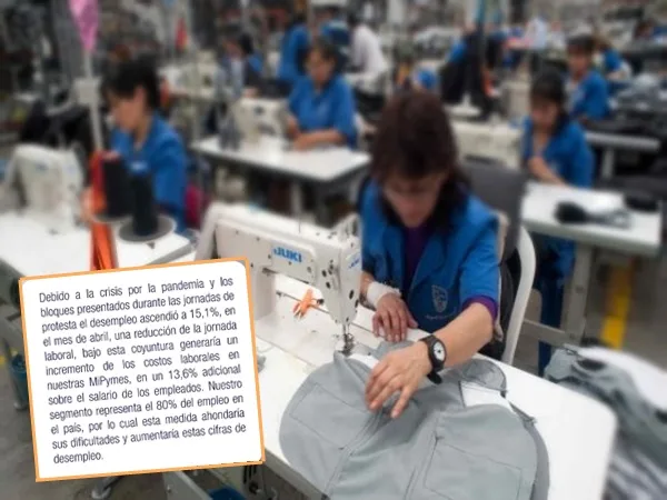 Advertencia de Acopi: reducir la jornada laboral aumentaría el desempleo