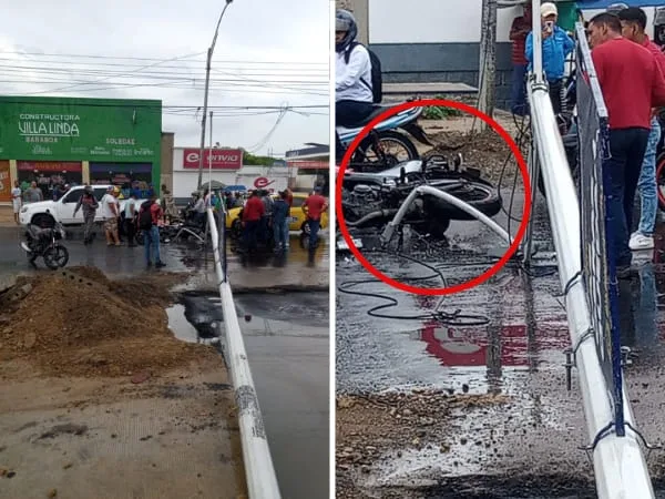 poste motorizado Circunvalar Barranquilla