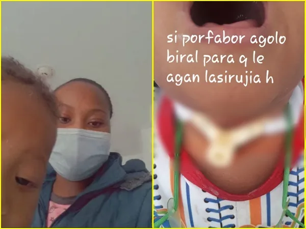 El drama de una madre en Tumaco: su hijo lleva más de un año con una traqueotomía y suplica por atención