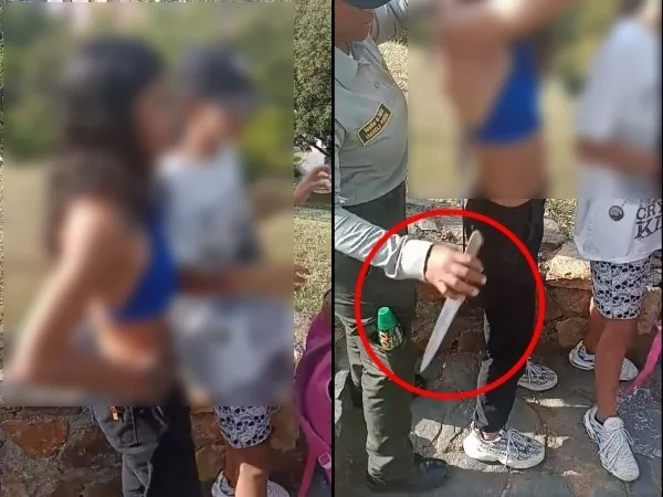 "Tan pequeñas" y "robando con tremendo cuchillo" en San Antonio: habrían herido a un joven