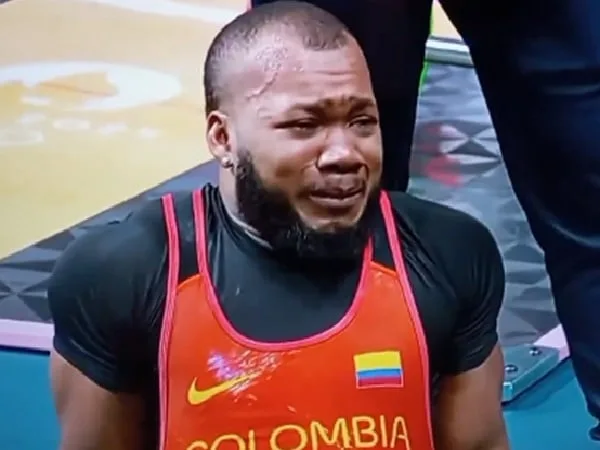 Yeison López, pesista ganador de medalla de plata.