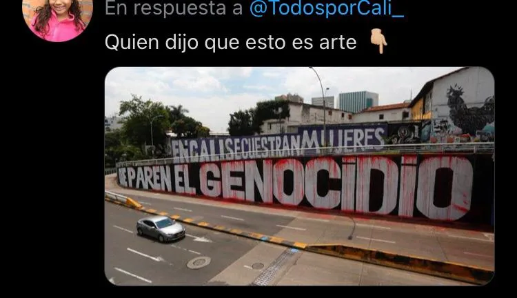 murales en Cali batalla entre grupos de personas