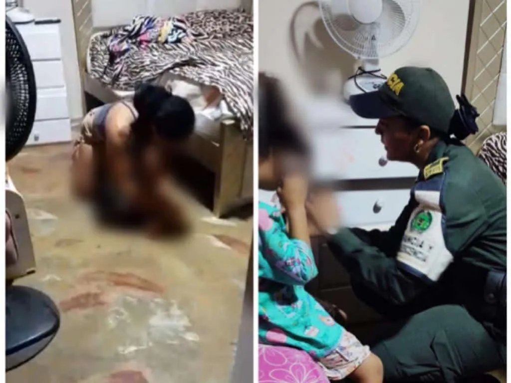 ¡Indignante!, como si fueran muñecos, así agarró a los niños contra el piso porque le hicieron un daño en San Juan del Cesar