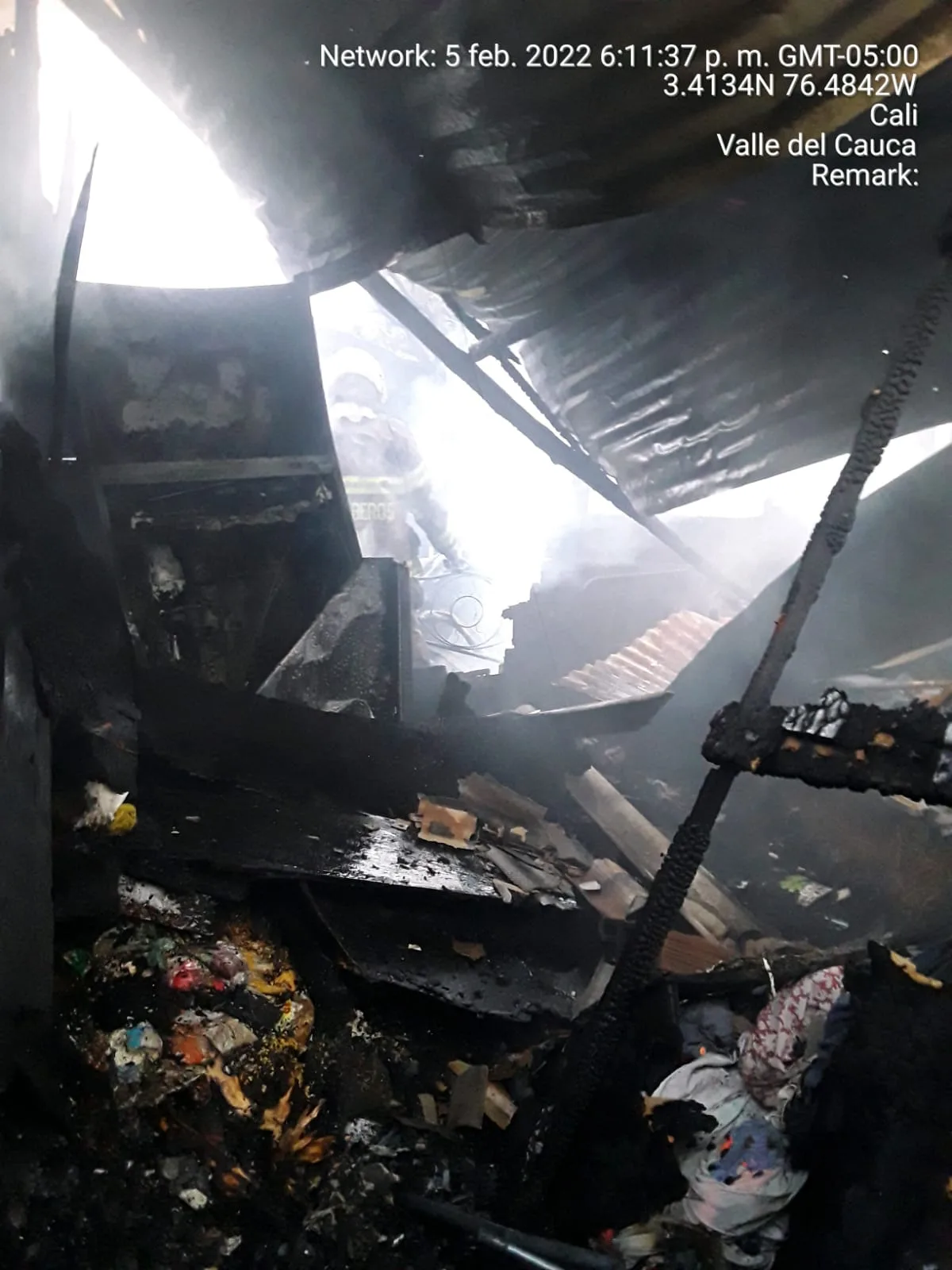 siete casas en Mojica incendio