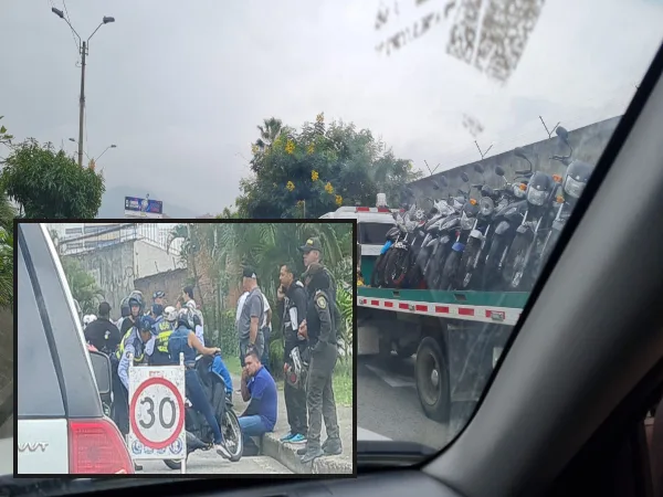 motos inmovilizadas Cali tránsito