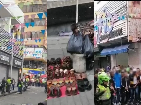 Madrugaron a robar en el centro de Cali, la balacera sacó corriendo a trabajadores y vendedores