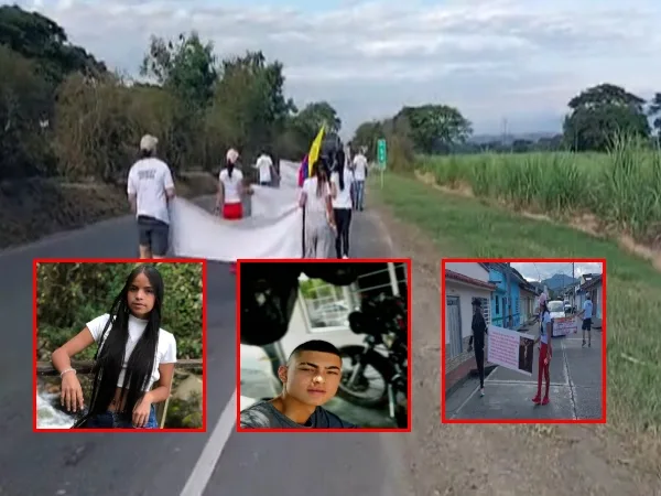 En Cartago, Nasly y Nicolas desparecieron hace dos meses, su familia camina para encontrarlosliares de Nasly y Nicolas caminan para encontrar respuestas