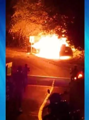 Carros incinerados y cuatro hombres masacrados en Caloto, Cauca