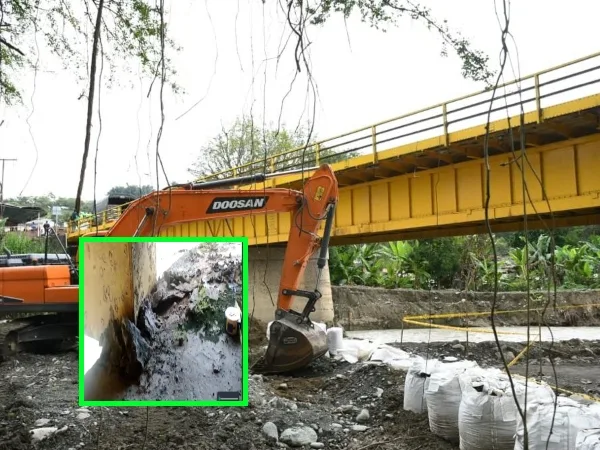 Puente del río Barragán entre Valle del Cauca y Quindío sería habilitado en 4 con "un paso provisional de vehículos"