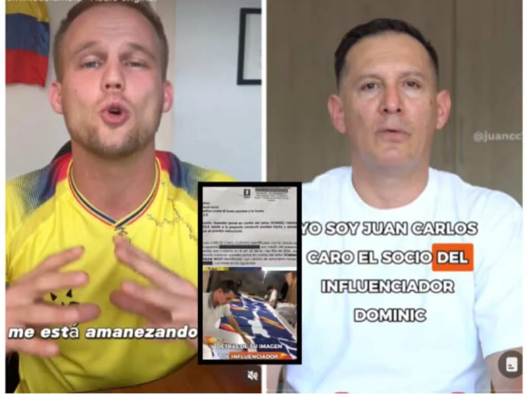 Dominic, el youtuber alemán en Colombia fue denunciado y le reclaman pagos, él denunció que lo quería tumbar