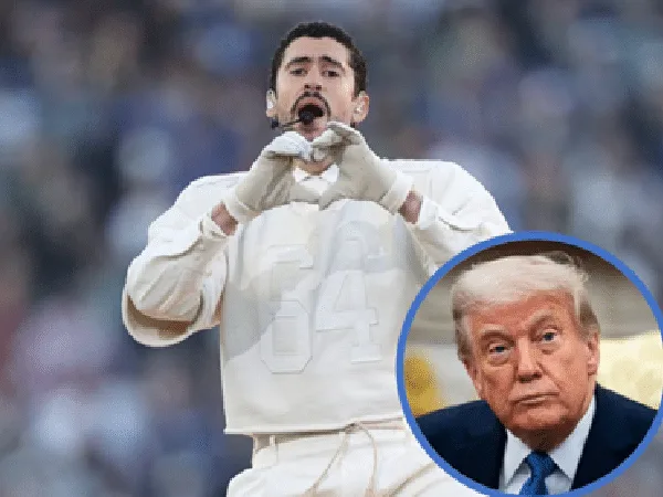 Bad Bunny y Donald Trump.
