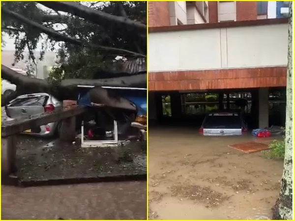Estragos e inundaciones en varios puntos de Cali por fuertes lluvias: llaman a la precaución