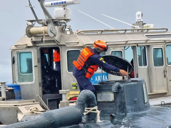 En aguas de Nariño cayó millonario cargamento de droga, en sumergible iban 4 toneladas de coca
