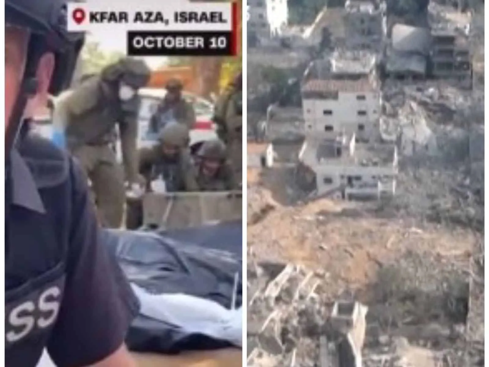 Hallaron cuerpos de bebés en Israel, niños murieron bombardeados en la Franja de Gaza