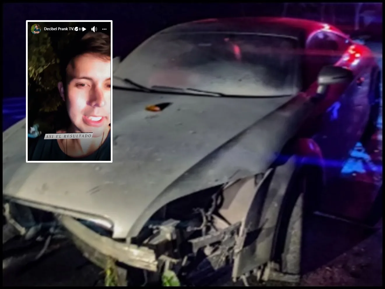 "El perrito y yo estamos bien": Influencer Decibel accidentado al evitar atropellar a una mascota, en la Panamericana