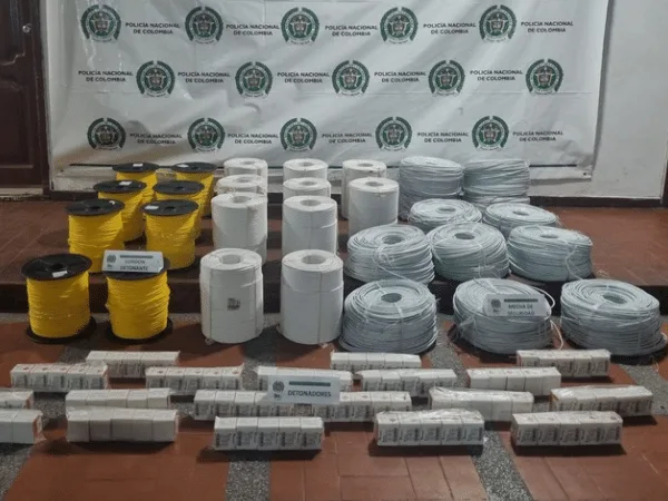 Incautación de explosivos en Nariño.