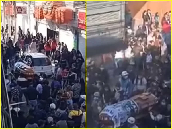 Niños y adultos mayores había en el multitudinario sepelio que terminó en tiroteo en Ipiales