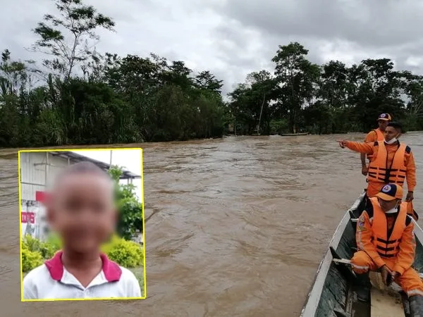 Hallaron el cuerpo de uno de los niños que cayó al río Guamuez luego de que la lancha se volcara