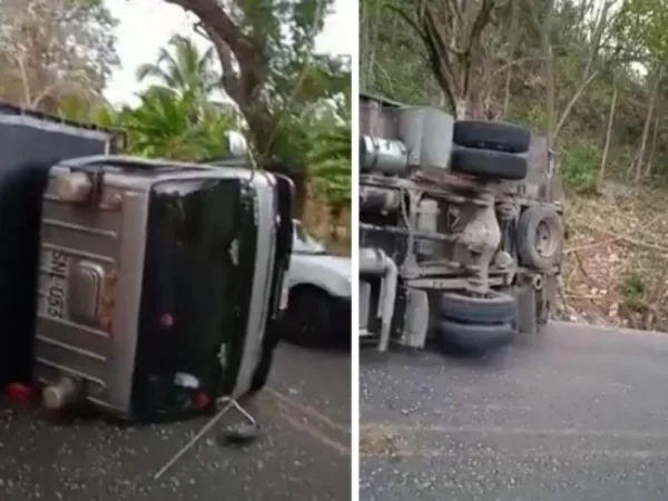 Conductor de camión se estrelló en vías del país y dice que fue porque vio un fantasma