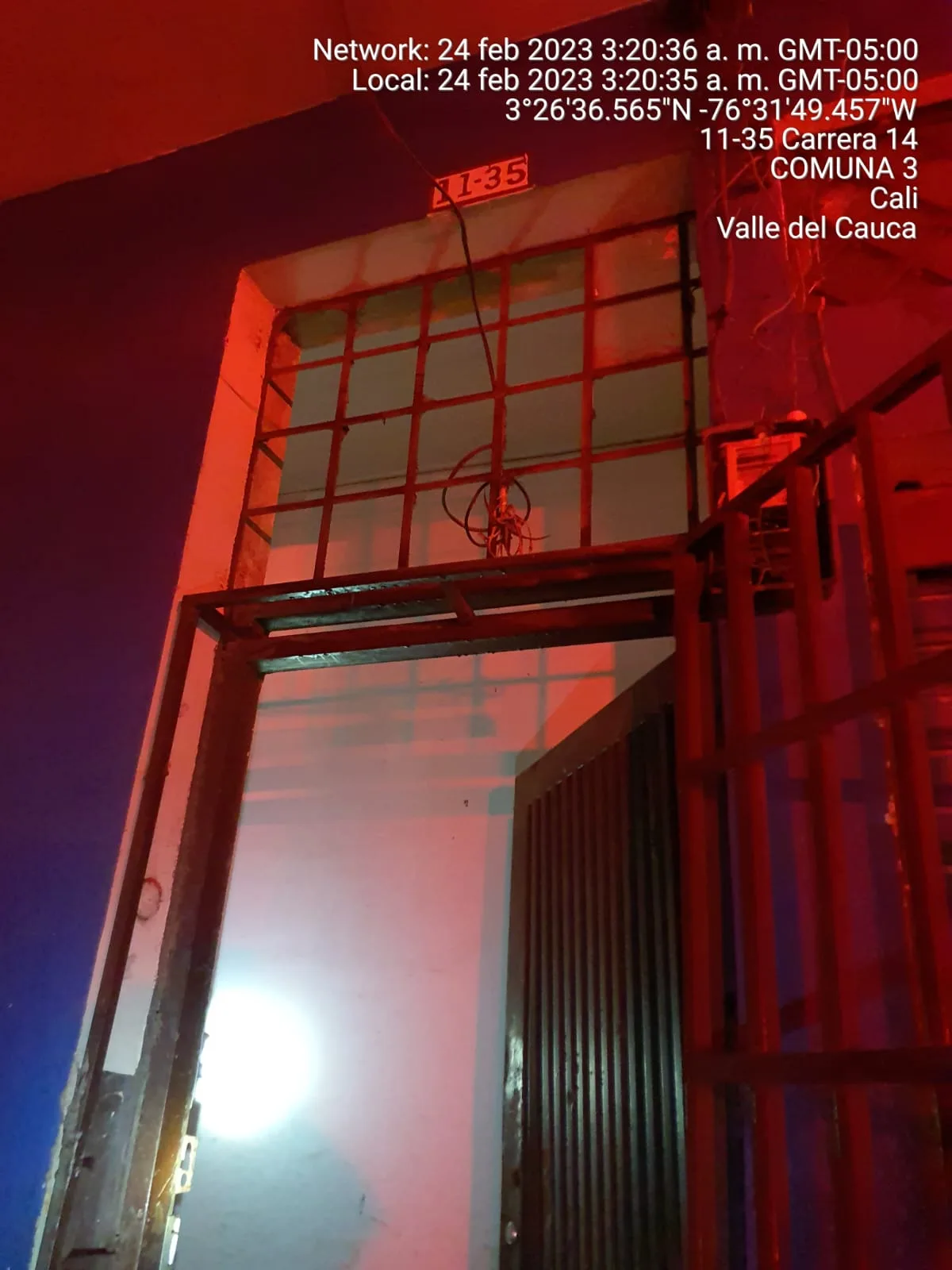 un incendio en Cali