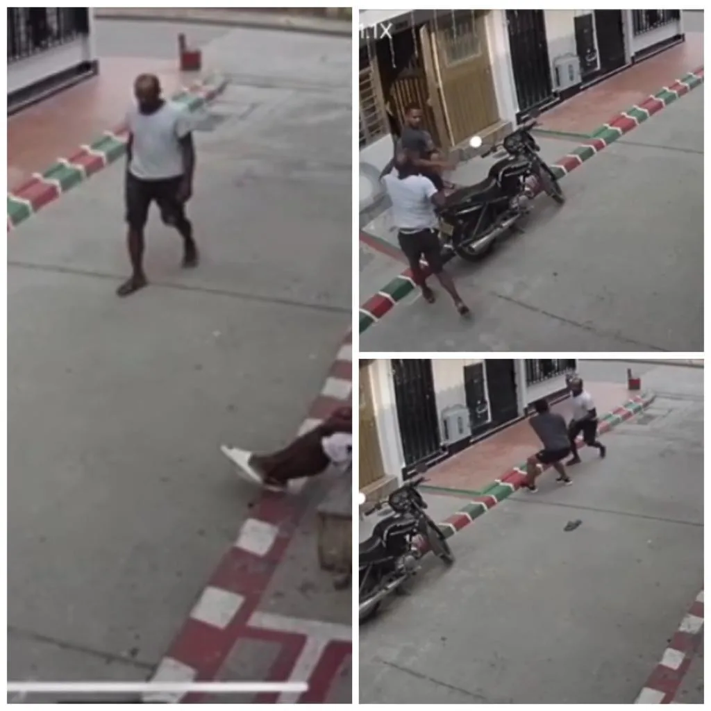 policía Cali cadena barrio Los Naranjos en Cali