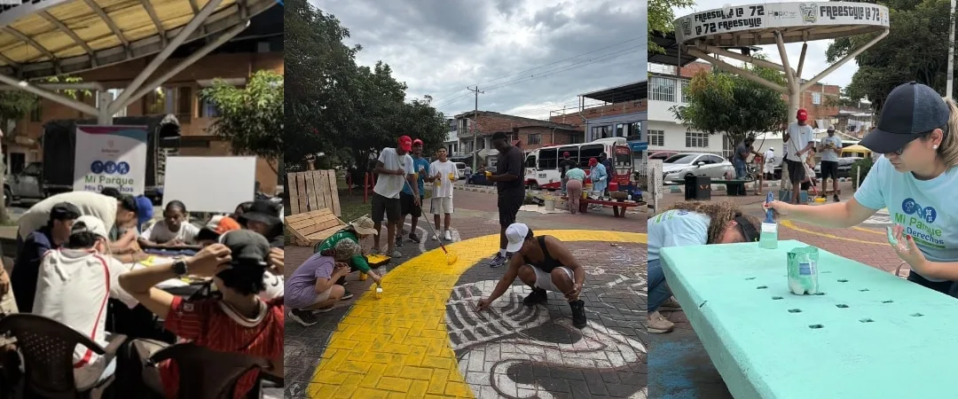 El colectivo Freestyle La 72 le apostó a una jornada de muralismo, cultura y derechos humanos en el Parque Longitudinal 72W de Cali