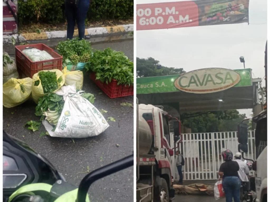 El despelote este domingo en Cavasa, Candelaria, por cambio de horario para días de mercado