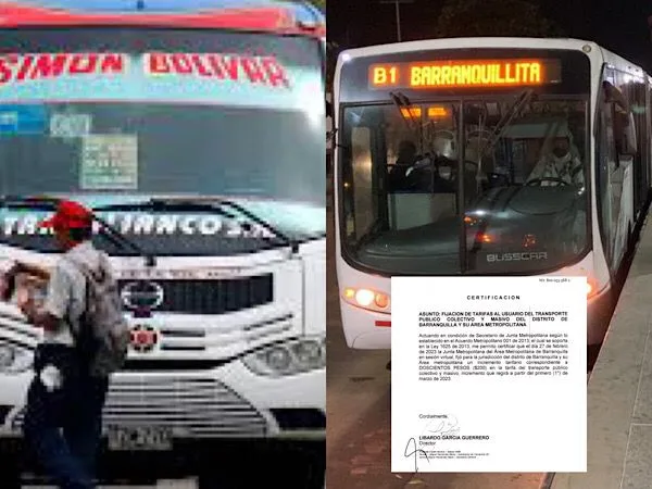 Desde este 1 de marzo sube el pasaje de bus en Barranquilla, incluye Transmetro