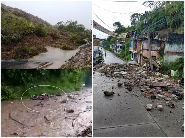 Lluvias otra vez las tienen azotado a Nariño: hay viviendas destruidas, vehículos arrastrados y bloqueos viales