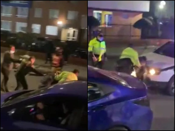 Sargento en Bogotá patrlla