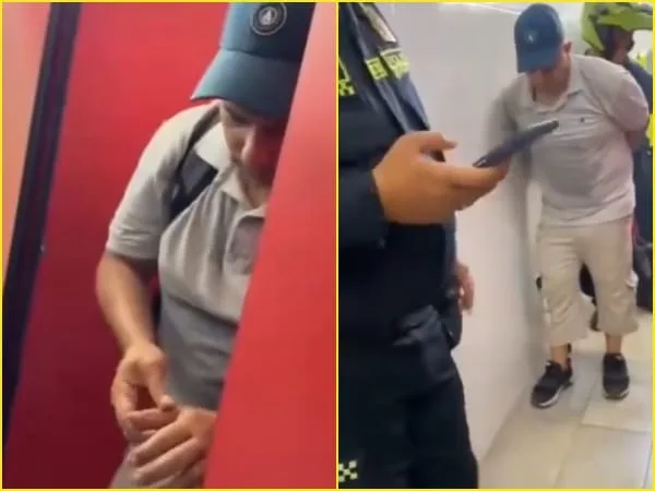 «Con las manos en la masa»: Hombre es sorprendido grabando en el baño de mujeres en reconocida tienda