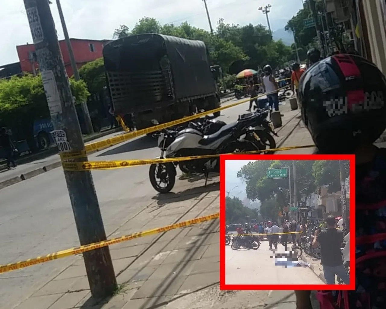 "Que triste morir así": testigos del accidente en la Carrera 15, motociclista chocó contra la parte trasera de un camión en Cali