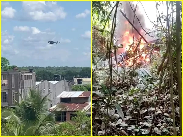 ¡Atención¡ Helicóptero del Ejército que cumplía tareas de abastecimiento se estrelló en el Chocó