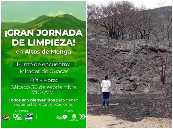 En Cali: limpiarán y regarán el cerro Altos de Menga y Guacas