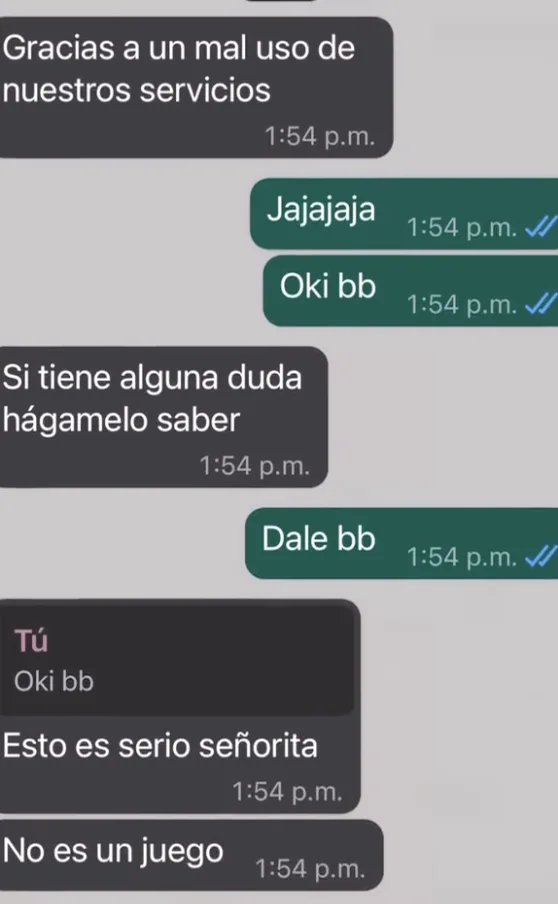 Un intento de estafa que terminó en tremendas insultadas