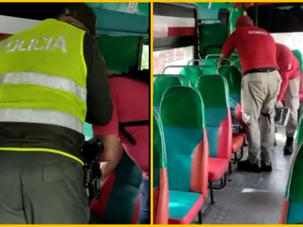 pasajero muerto de infarto en Soledad