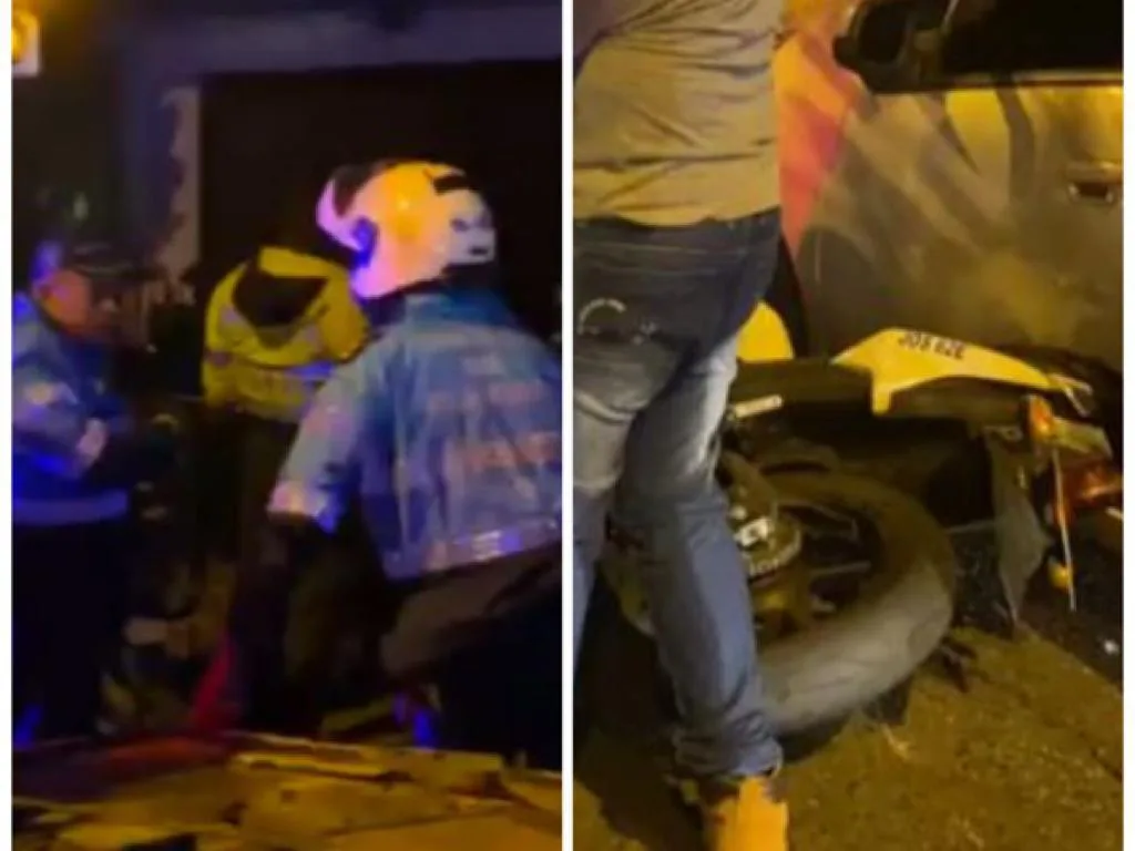 dos agentes atropellados Cali