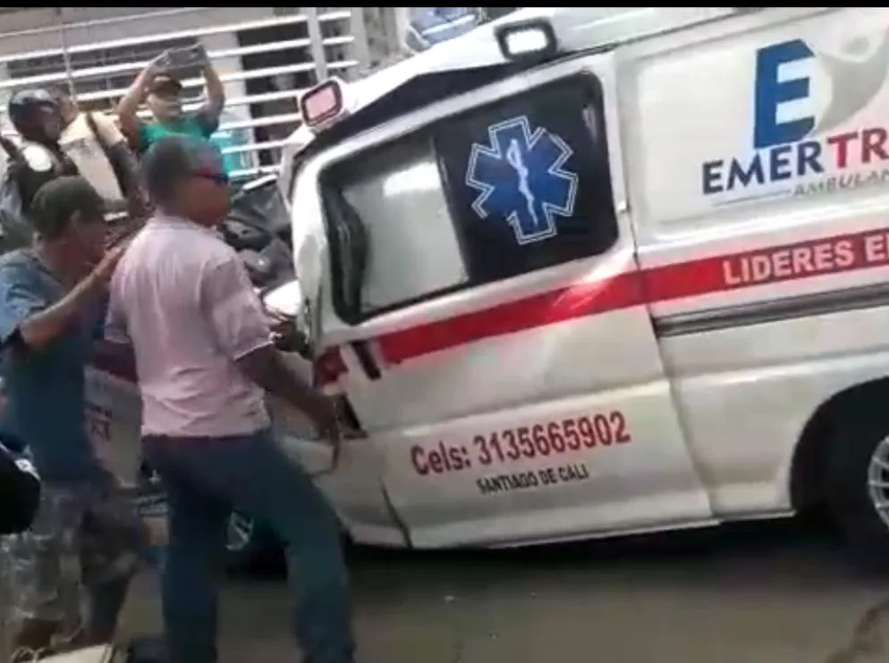 ambulancias Cali accidente
