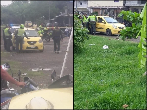 El taxi estaba apagado, "llegó un hombre y disparó": Gremio sobre homicidio en Cali, taxista y pasajera las víctimas