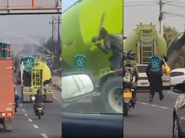 Escena de Mad Max en Marinilla: conductores amenazados por delincuentes armados